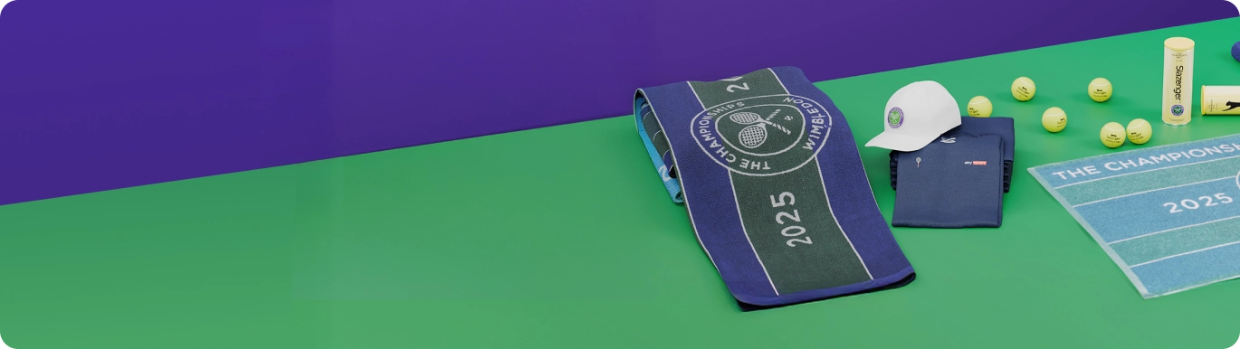 Nei negozi Sky sono arrivati i prodotti ufficiali Wimbledon